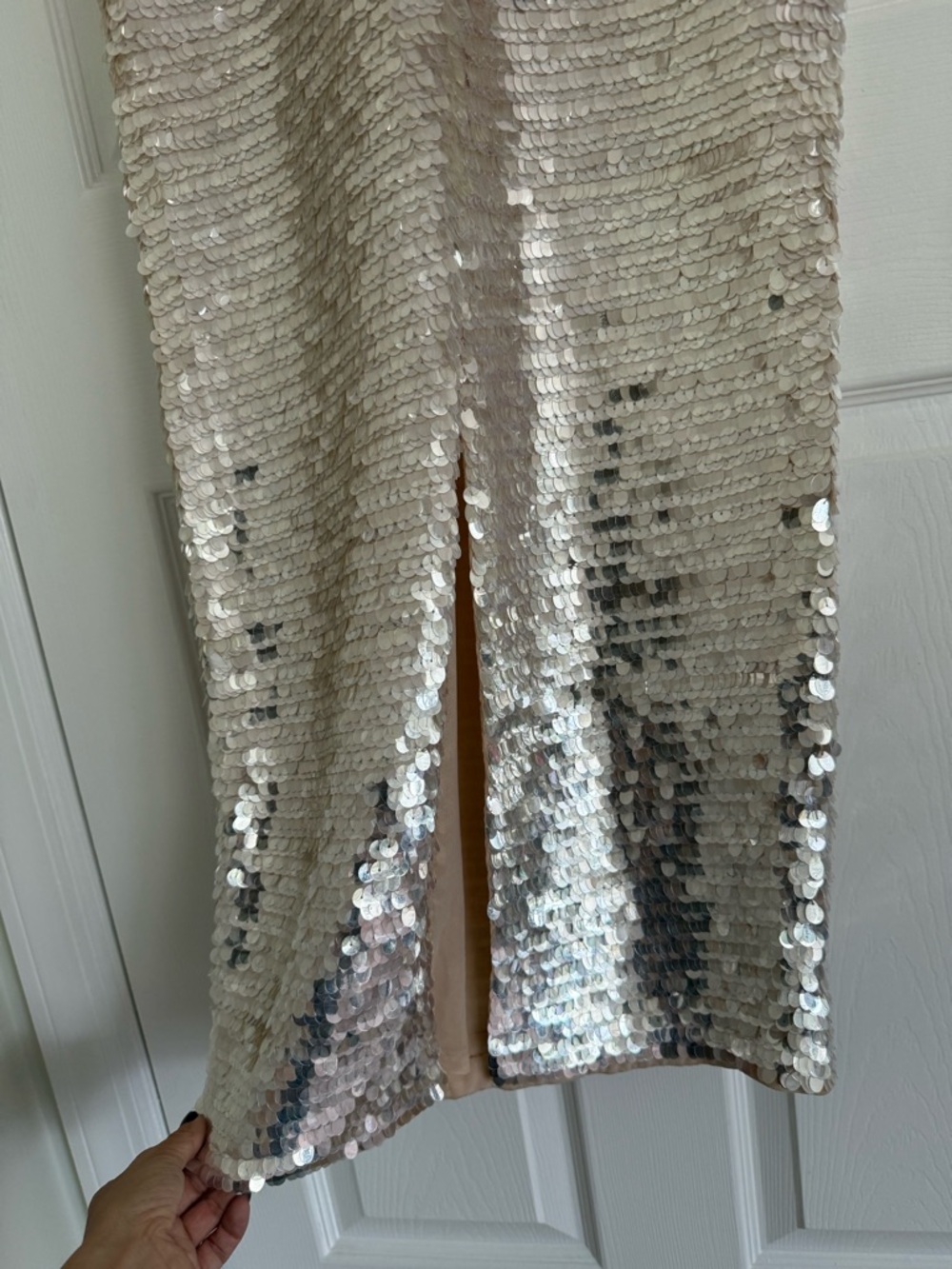 Retrofete Ines Embroidered Sequin Dress Yuzu Gold NEW with tags - Picture 7 of 10